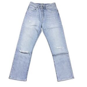 NWT Daily Blue Women's Hype Classic Cropped Distressed Jeans‎ Gray Size 26 Denim